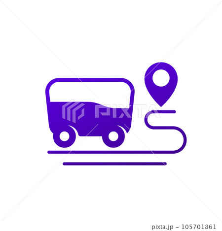 delivery robot on the way icon delivery robot on the way icon 105701861