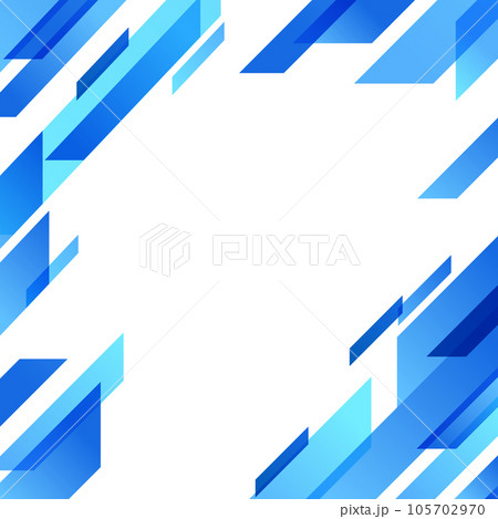 青い幾何学パターンの背景素材 105702970
