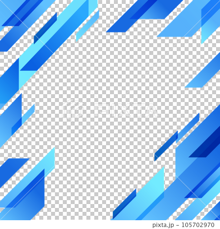 青い幾何学パターンの背景素材 105702970