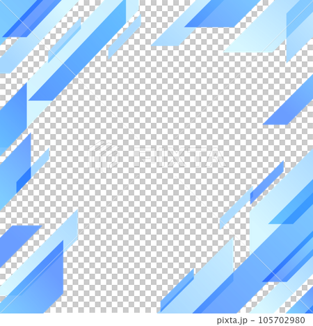 青い幾何学パターンの背景素材 105702980