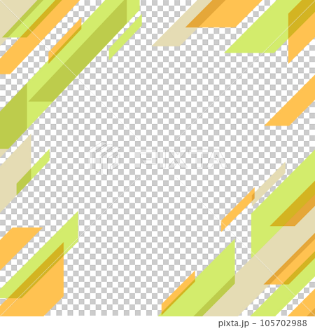 橙色和綠色幾何圖案背景素材 橙色和綠色幾何圖案背景素材 105702988