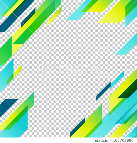 ブルーとグリーンの幾何学パターンの背景素材 ブルーとグリーンの幾何学パターンの背景素材 105702990
