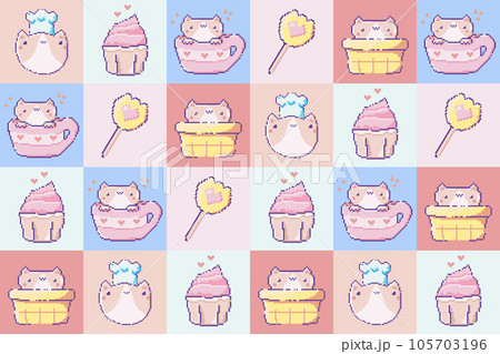 Premium Vector  Cat vector in pixel art style