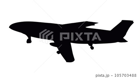 Vector drawing. Airport and aircraft Vector drawing. Airport and aircraft 105703488