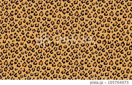 ヒョウ柄 レオパード パターン ベクターイラスト 105704073