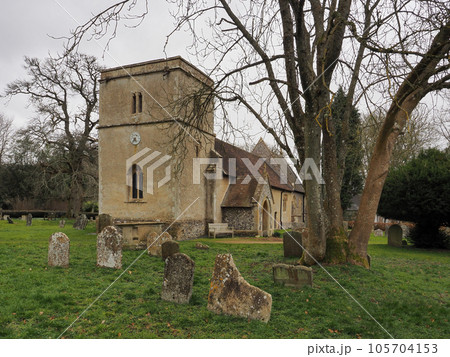 St. Andrews Church, a 12th-century country church, Chaddleworth, Berkshire 105704153