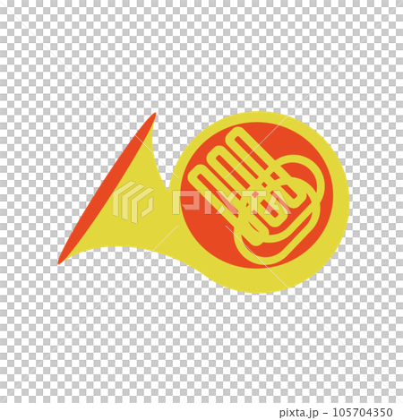 樂器圖喇叭黃色 105704350