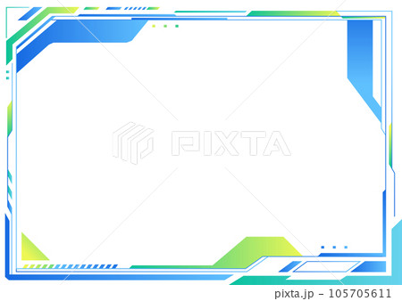 メカニック　フレーム背景素材 105705611