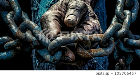 The legacy of slavery, against racial inequality and social justice. Generative AI 105706457