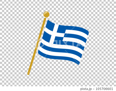 希臘國旗圖標矢量圖 105706601