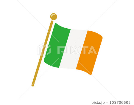 アイルランドの国旗アイコン ベクターイラスト 105706603