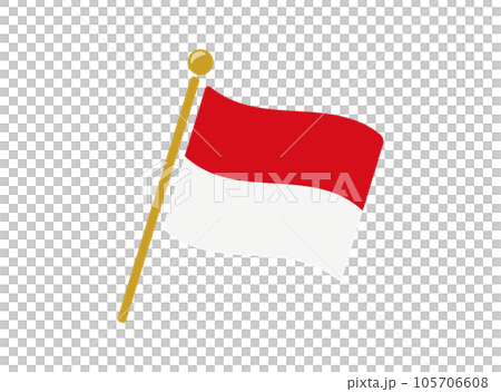 摩納哥國旗圖標矢量圖 105706608