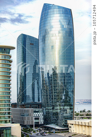 Baku, Azerbaijan - 31.05.2023 - The Crescent Bay 105712494