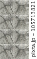 Seamless pattern of grey volumetric texture made by casting wall ready for replicate on background. Unusual relief embossment . Concrete wall with traces of aging cracks, destruction and streaks 105713821