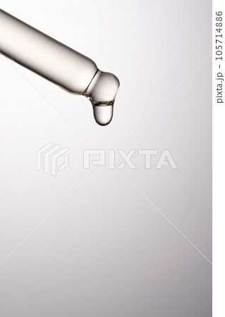 Pipette with serum, gel, oil or other cosmetic product. Pipette with serum, gel, oil or other cosmetic product. 105714886