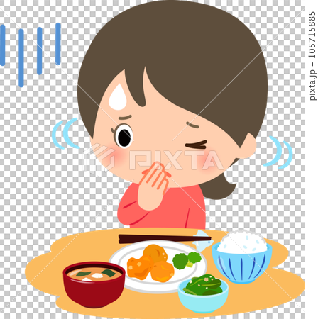 女人拒絕吃飯，厭食 105715885