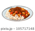 美味しそうなカレーライス 105717148