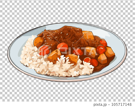 美味しそうなカレーライス 105717148