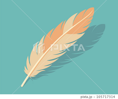 pastel color bird feather. 105717314