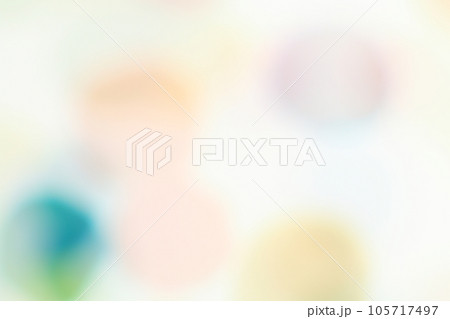 カラフルパステルカラーの円形模様　水彩画風 105717497