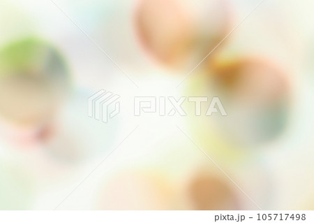 カラフルな円形模様の重なり　水彩画風　くすみカラー 105717498