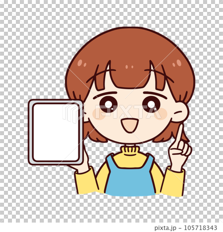有平板電腦的家庭主婦 105718343