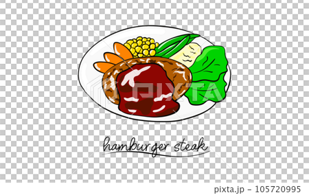 美味的漢堡牛排 105720995