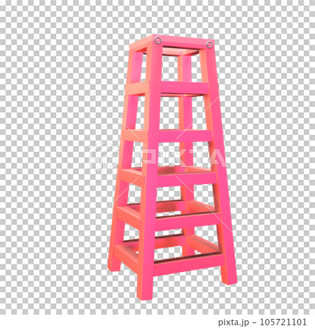 3D icon ladder rendered isolated on the transparent background 105721101