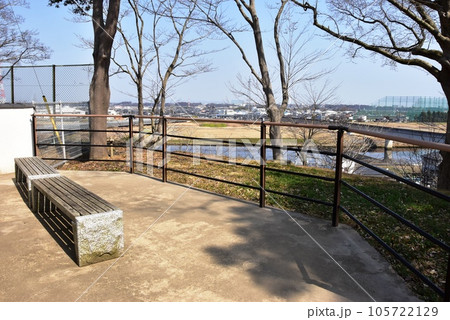 水戸市　水戸城跡の見晴台からの眺望 105722129