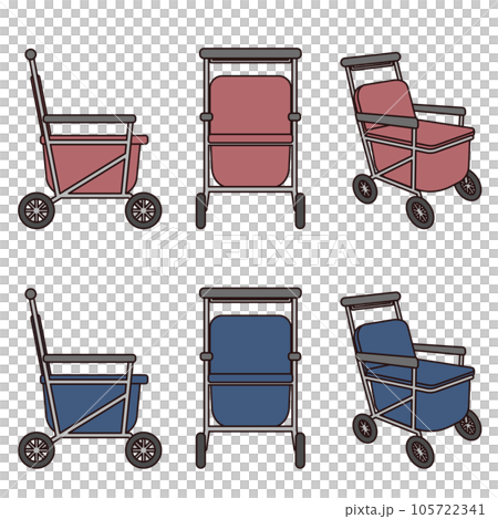 手押し車のイラストセット 105722341