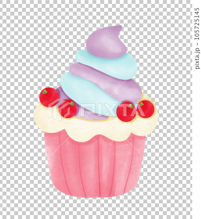 pink cupcake on white background 105725145