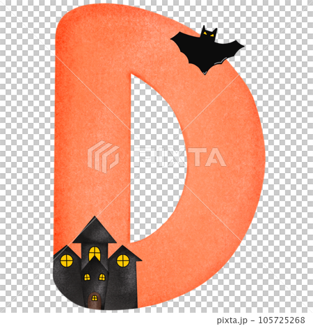 Letter D hand drawn watercolor texture Letter D hand drawn watercolor texture 105725268