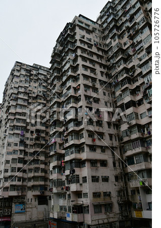 香港、香港らしい高層住宅、鰂魚涌（クオーリーベイ） 105726776