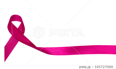pink ribbon on transparent background, International Symbol of Breast Cancer Awareness Month. Png image pink ribbon on transparent background, International Symbol of Breast Cancer Awareness Month. Png image 105727080