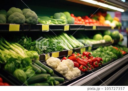 Fresh vegetables at a grocery store 105727357