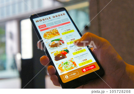 オフィスでランチをモバイルオーダー 105728208