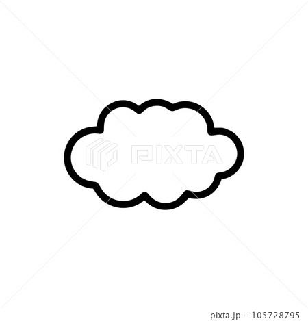 雲 天気アイコン 雲 天気アイコン 105728795