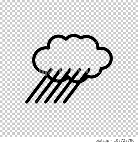 雨雲天氣圖標帶來的大雨 雨雲天氣圖標帶來的大雨 105728796