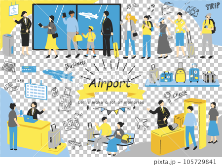 空港のイラスト素材集 空港のイラスト素材集 105729841
