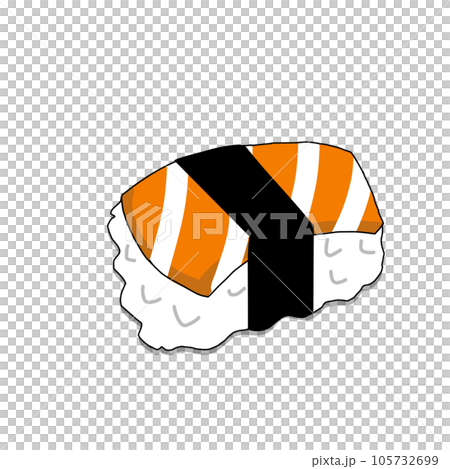 japanese sushi with salmon icon, japanese style japanese sushi with salmon icon, japanese style 105732699