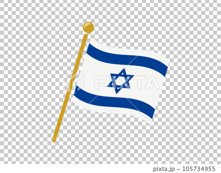 Israel flag icon vector illustration 105734955