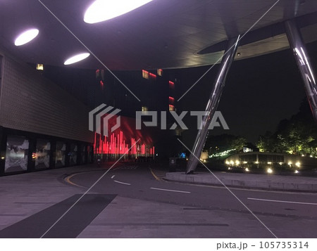 夜のホテルエントランス 夜のホテルエントランス 105735314