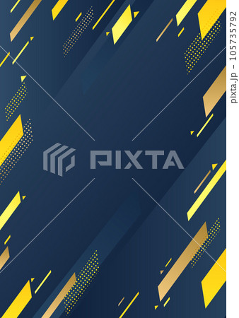 黄色の幾何学パターンの背景素材 黄色の幾何学パターンの背景素材 105735792