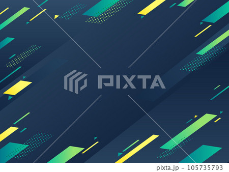 グリーンの幾何学パターンの背景素材 105735793