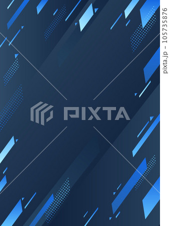 ブルーの幾何学パターンの背景素材 105735876