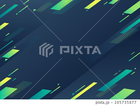 グリーンの幾何学パターンの背景素材 105735877