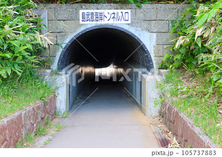 積丹半島・島武意海岸へのトンネル 積丹半島・島武意海岸へのトンネル 105737883