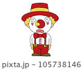 イラスト素材:ピエロのイラスト、道化師のイラスト 105738146
