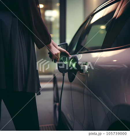 electronic car charging station stops refueling points and electric car battery, hand push button starting power, EV electric car of the future, environmentally friendly energy electronic car charging station stops refueling points and electric car battery, hand push button starting power, EV electric car of the future, environmentally friendly energy 105739000