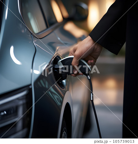 electronic car charging station stops refueling points and electric car battery, hand push button starting power, EV electric car of the future, environmentally friendly energy electronic car charging station stops refueling points and electric car battery, hand push button starting power, EV electric car of the future, environmentally friendly energy 105739013